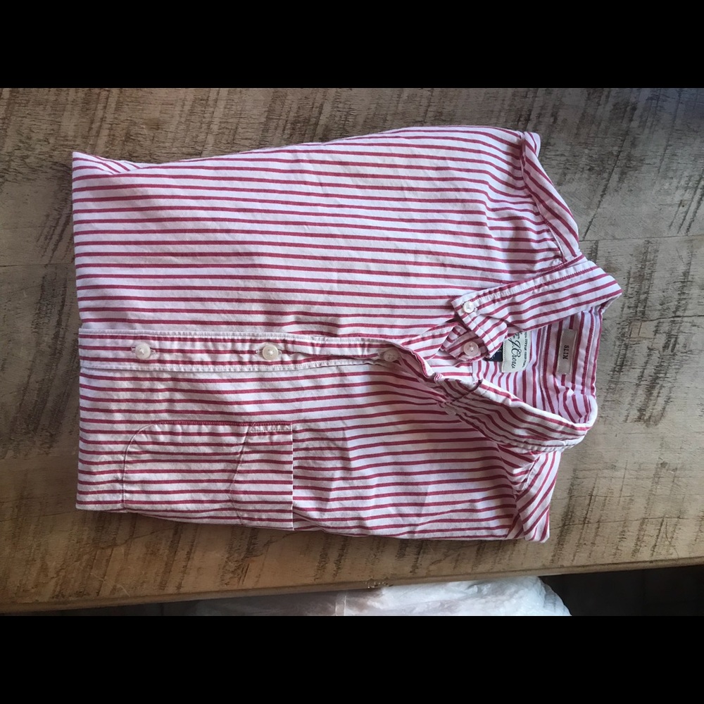 2 medium J Crew washed shirts